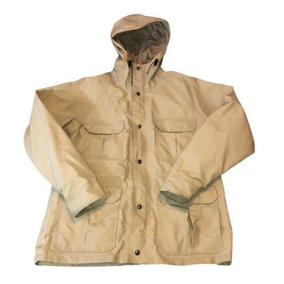 Vintage CABELAS Gortex Mens Hunting Jacket Hooded Parka Coat USA Made - Picture 1 of 13